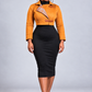AUTUMN Cropped Jacket with Plaid Lapels
