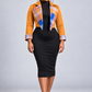 AUTUMN Cropped Jacket with Plaid Lapels