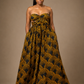 Luxury convertible multi wrap infinity maxi dress by Marlene Simone with gathered waist, flowing A-line skirt, and hidden pockets.